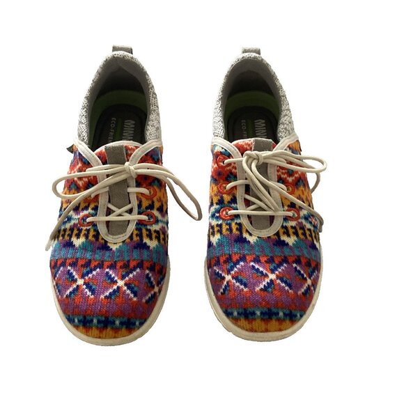 Minnetonka Eco-friendly Materials 61048 Orange Sunset Womens 7m Eco Anew Sneaker - Picture 1 of 7